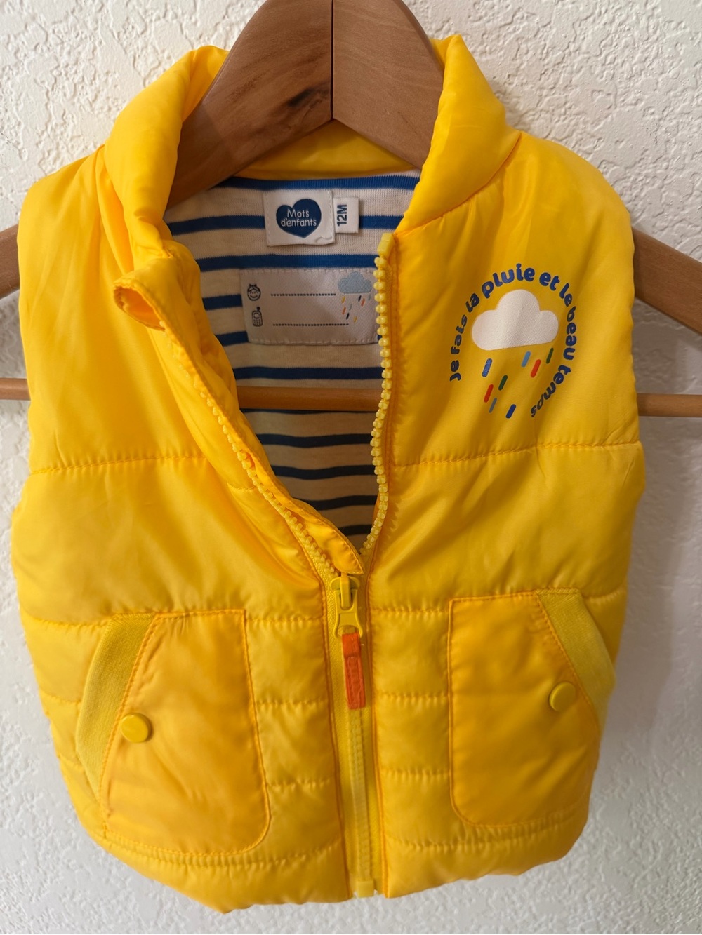 Yellow Padded Kids Vest